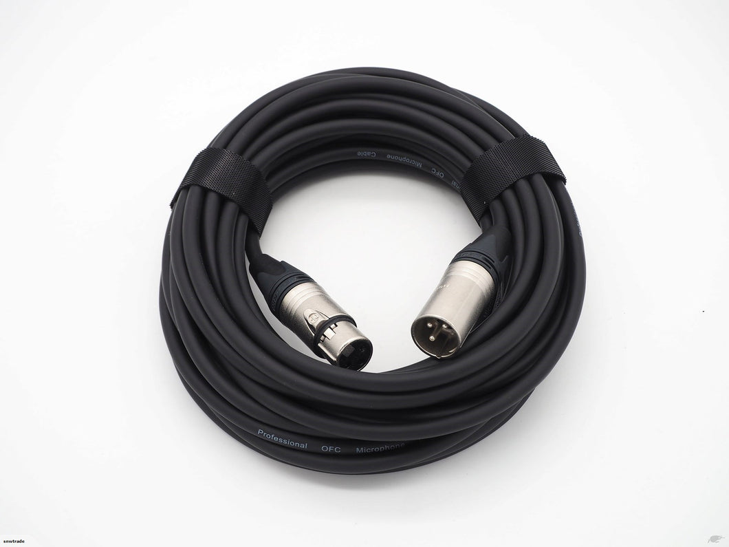 10m XLR Balanced Microphone Cable With Neutrik Connector