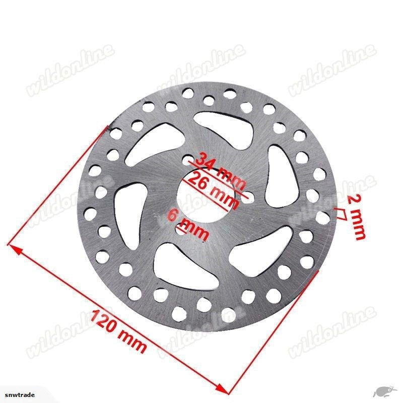 120mm Pocket bike brake disc (2T082)