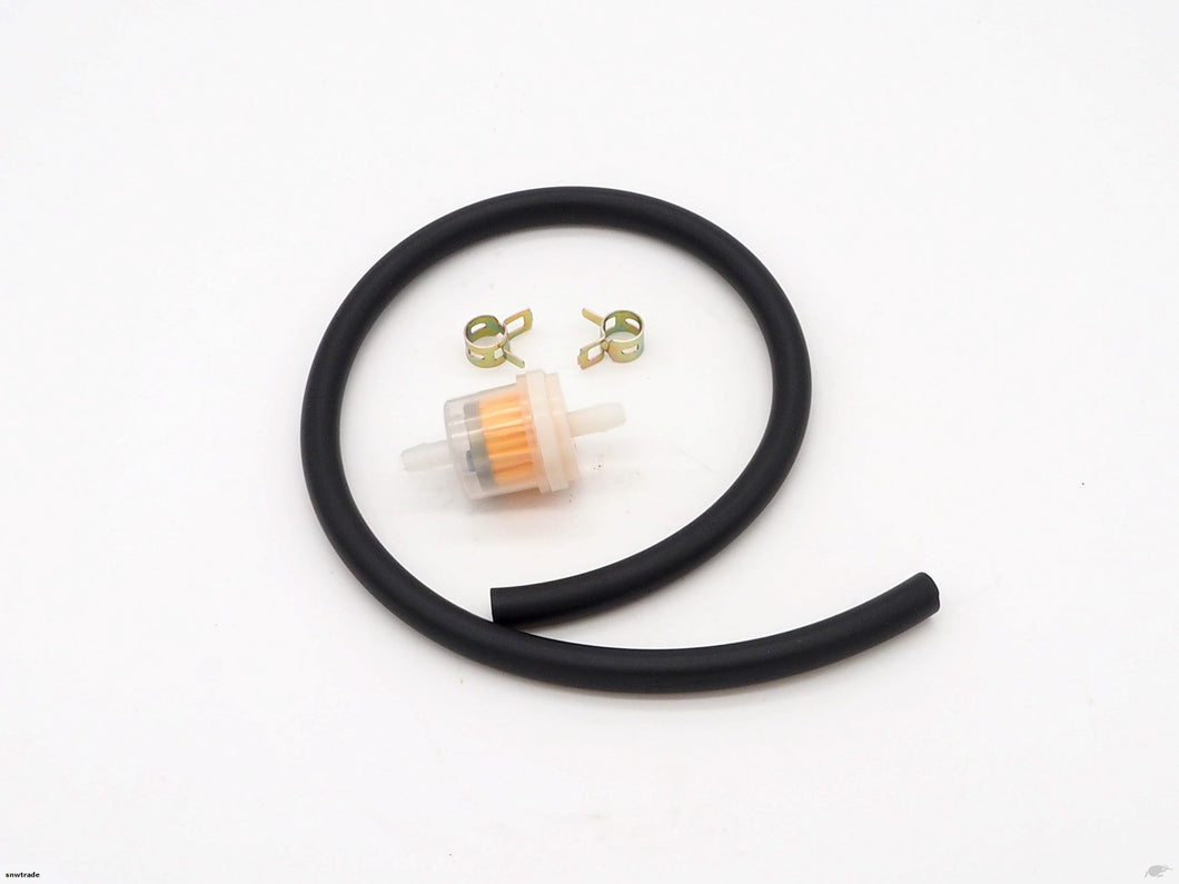 Plastic Fuel filter and 0.5m Fuel Hose 10mm x 6mm (2T134)