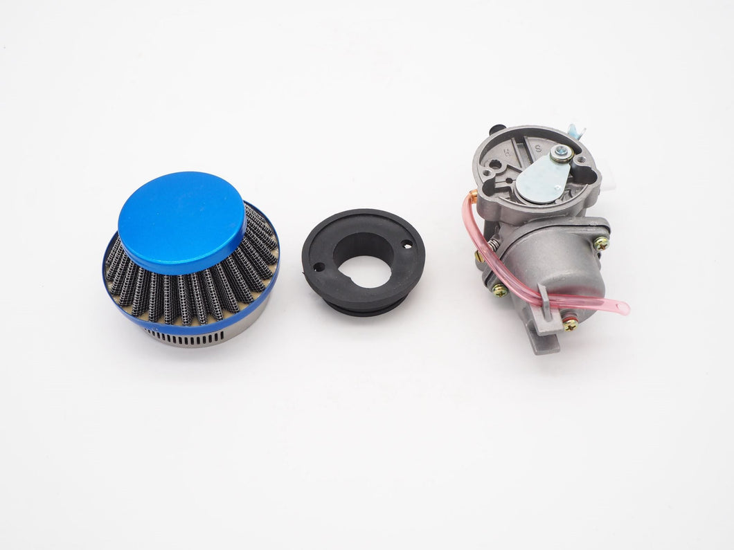 49cc Carburetor (2T006) + 44mm Air Filter Cleaner (2T042)+V-stack (2T136)