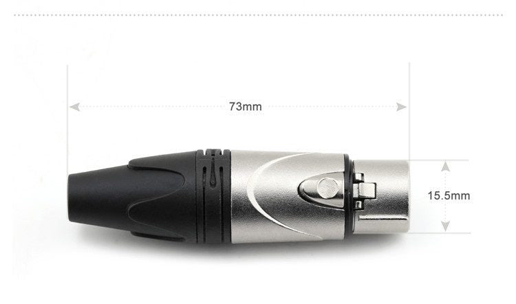 Pair 3 Pin XLR Female and XLR Male Connector