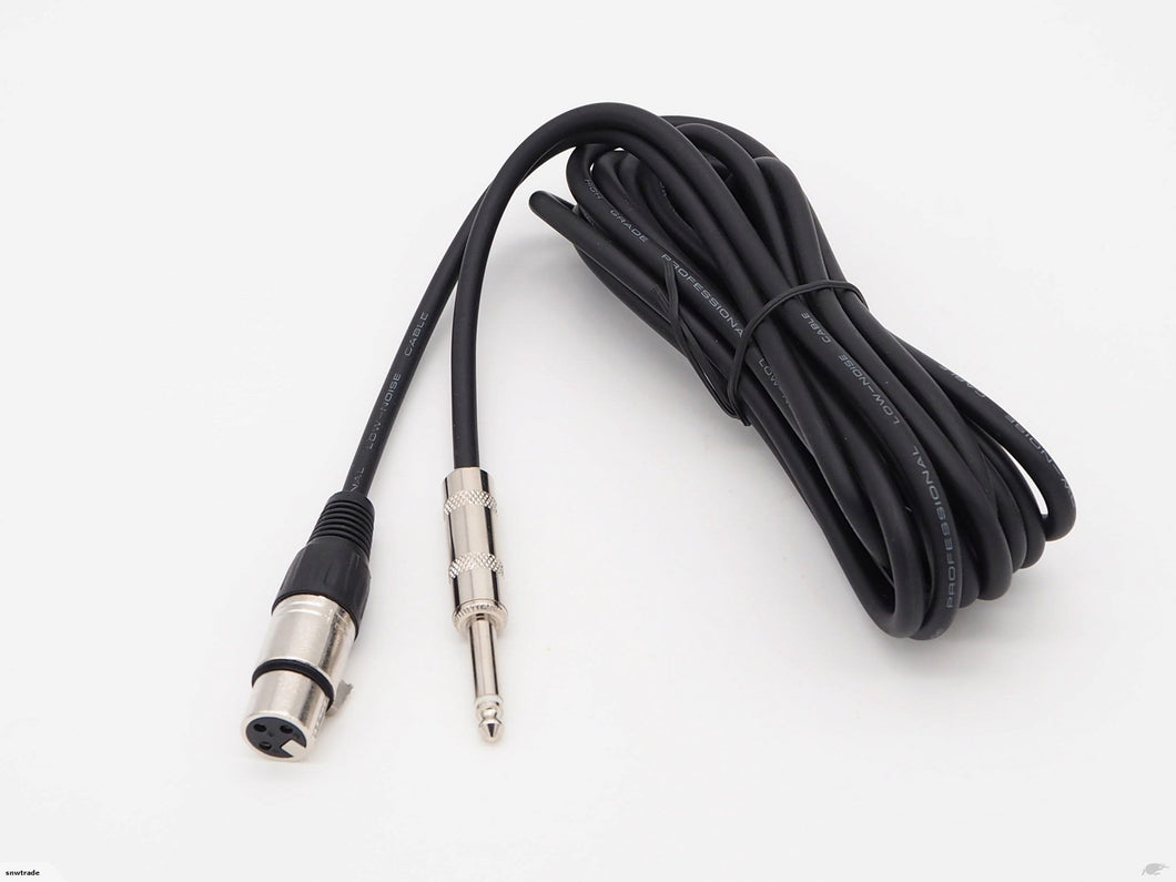 4.5m Microphone Cable Female XLR to 1/4