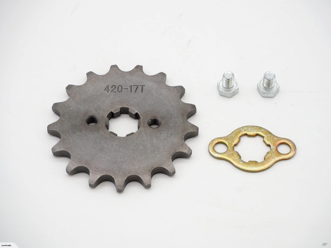 420 17 Tooth Front Engine Sprocket 17mm shaft (4T262)