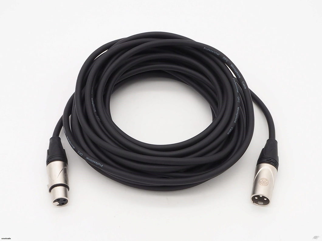 Black 25m XLR Balanced Microphone Cable (CB-08)