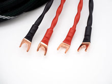 Load image into Gallery viewer, Aucharm Pair 2.5m HiFi 4N Copper Speaker Cable With Aucharm Spade Plug (CB-81)
