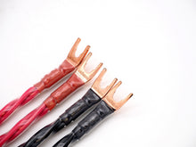 Load image into Gallery viewer, Aucharm 4 of 20cm HiFi 4N Copper Speaker Jumper Banana to Spade Plug (CB-84)
