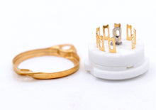 Load image into Gallery viewer, 9pin Tube Socket for 12AX7 ECC82 EL84 Gold Plated Chassis Mount (EP025)
