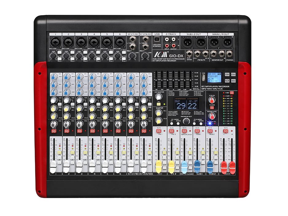 ICM G10-DX 10 Channel DSP/USB Interfaces Professional Mixer (MX12)