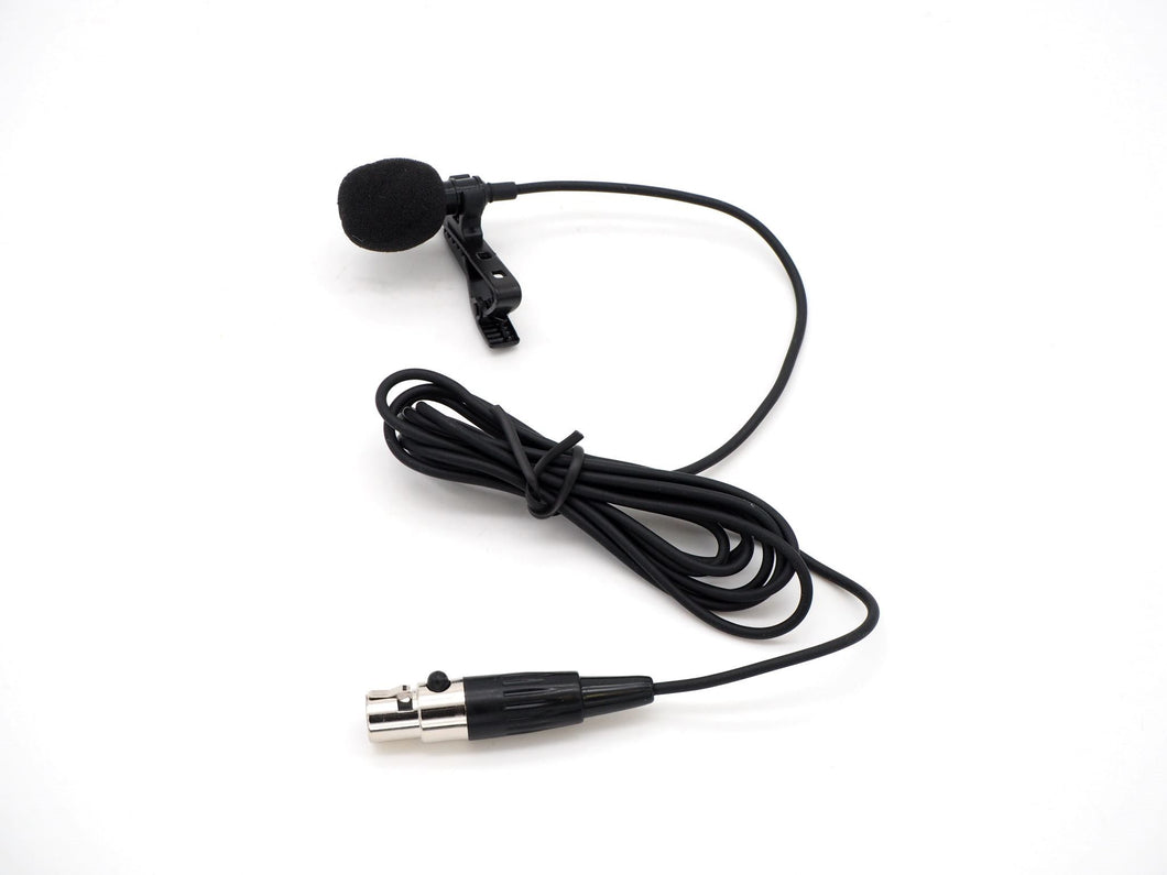 Pro Lapel lavalier tie clip Mics for Shure Wireless (TA4F) Mini 4 Pin XLR (P-10)