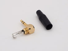 Load image into Gallery viewer, 24K Gold Plated Metal Right Angle 3.5mm/ TRS Stereo Jack Plug QT207G (PC-40)
