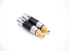 Load image into Gallery viewer, Aucharm Carbon Fiber/Gold Plated XLR Male to RCA Female HiFi Adapter (PC-56)
