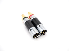 Load image into Gallery viewer, Aucharm Carbon Fiber/Gold Plated XLR Male to RCA Female HiFi Adapter (PC-56)
