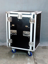 Load image into Gallery viewer, DJ 20u Slant Pro Amplifier Mixer Rack Flight Case With 2 DJ Table Legs (RC-06)
