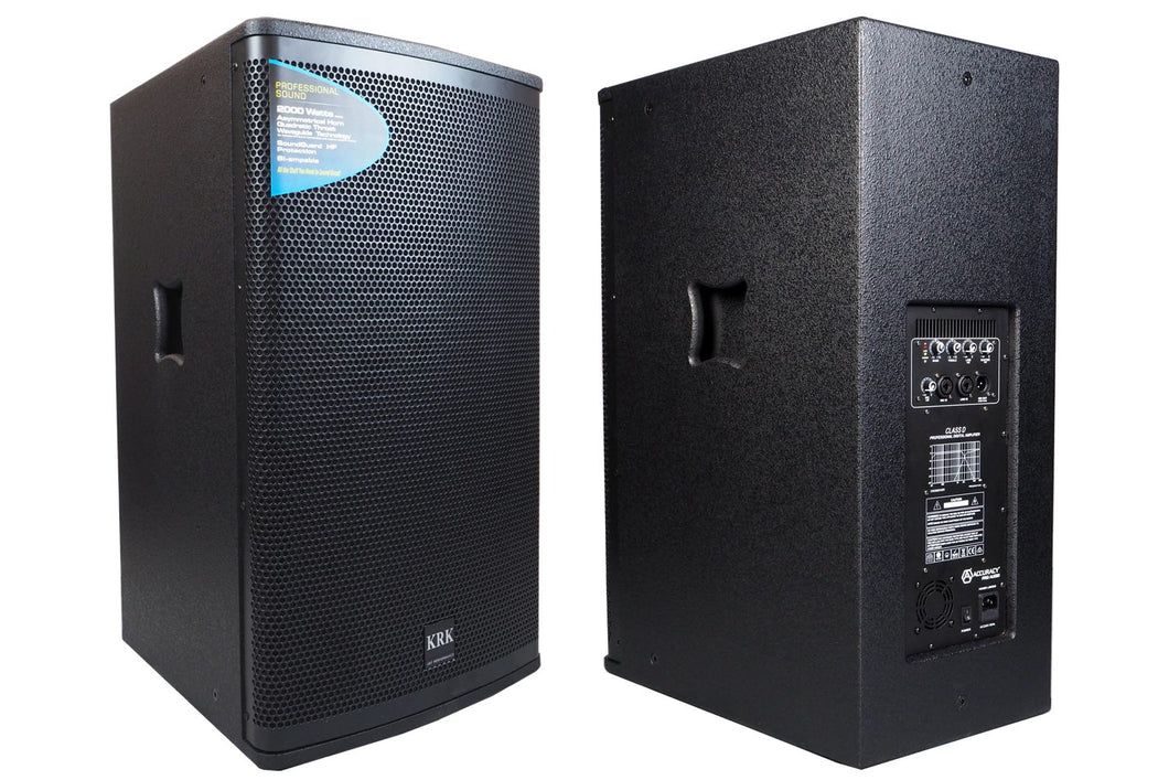 Pair of KRK VS-122 12 inch 500W Powered Speaker